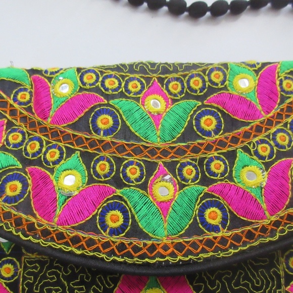 Moroccan Style Multi-Colored Crossbody/ Clutch - Picture 5 of 5